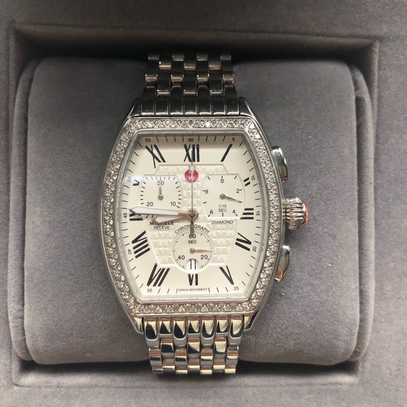 Michele Accessories - MICHELE Releve Diamond Watch